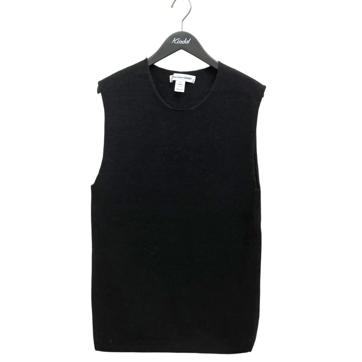 COMME des GARCONS SHIRT fully fashioned knit gauge 7 milled finishedニットベストFH-N009 古着・中古-1枚目のアイテム画像