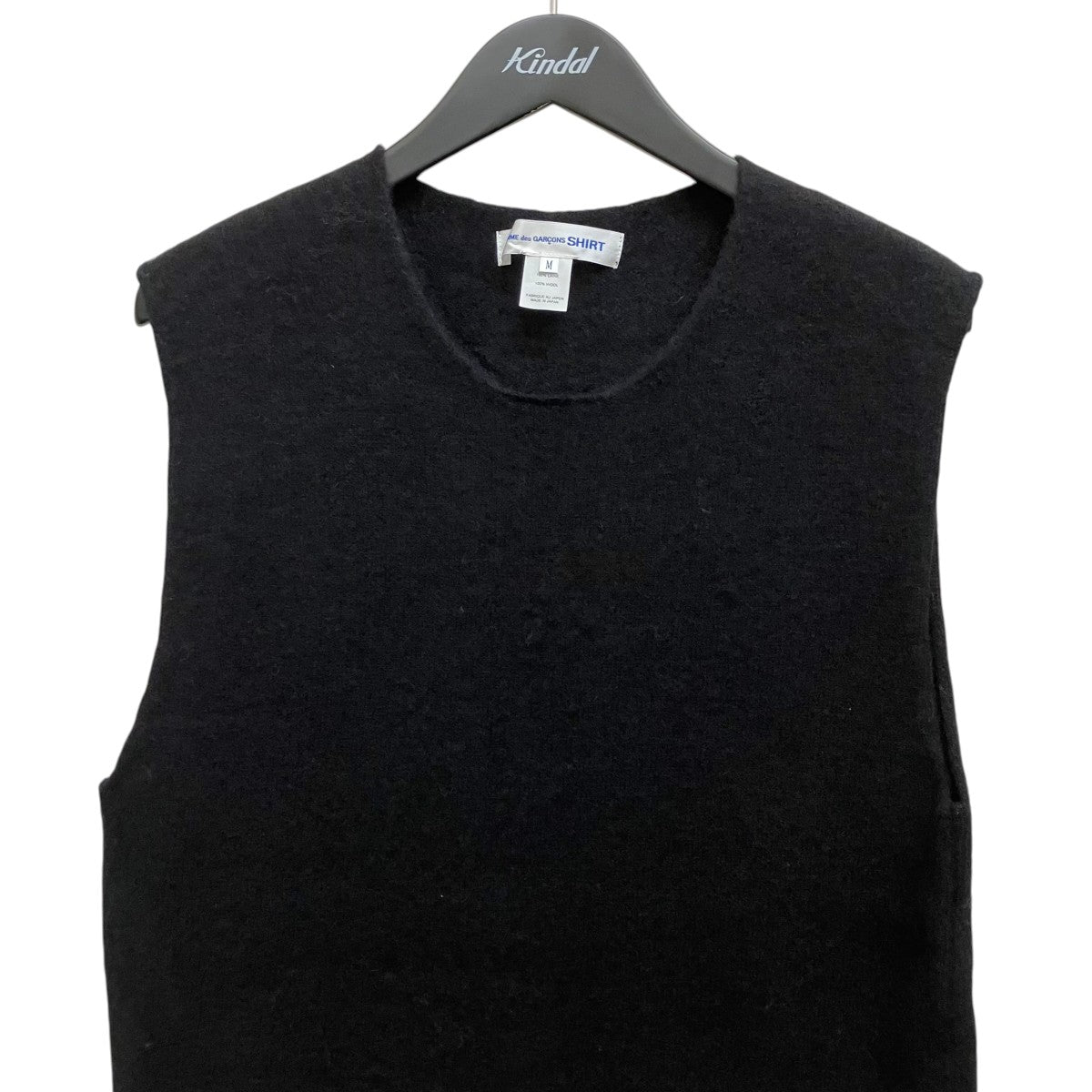 COMME des GARCONS SHIRT fully fashioned knit gauge 7 milled finishedニットベストFH-N009 古着・中古-3枚目のアイテム画像