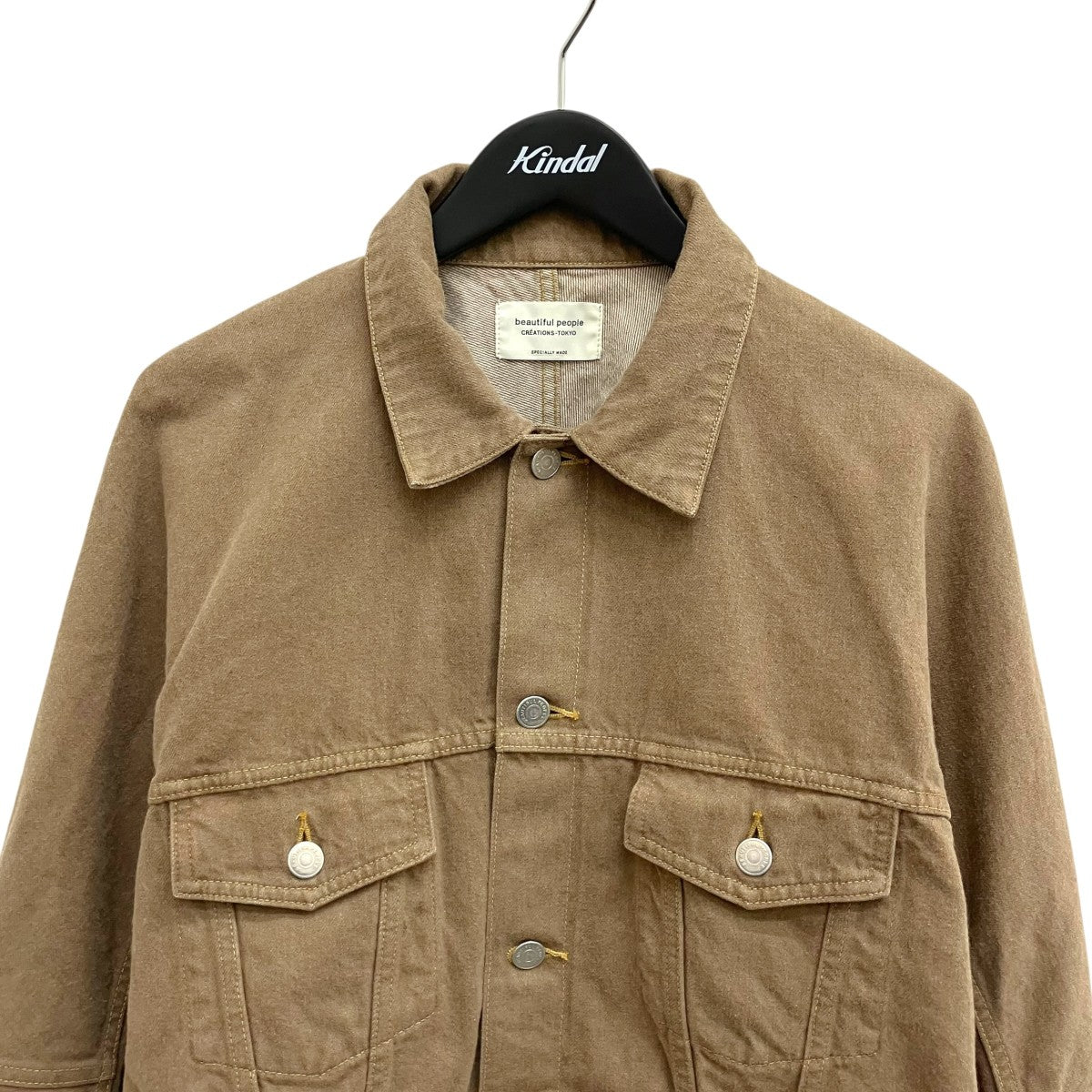 beautiful people organic FOXbrown denim short blousonデニムジャケット1525102035 古着・中古-3枚目のアイテム画像