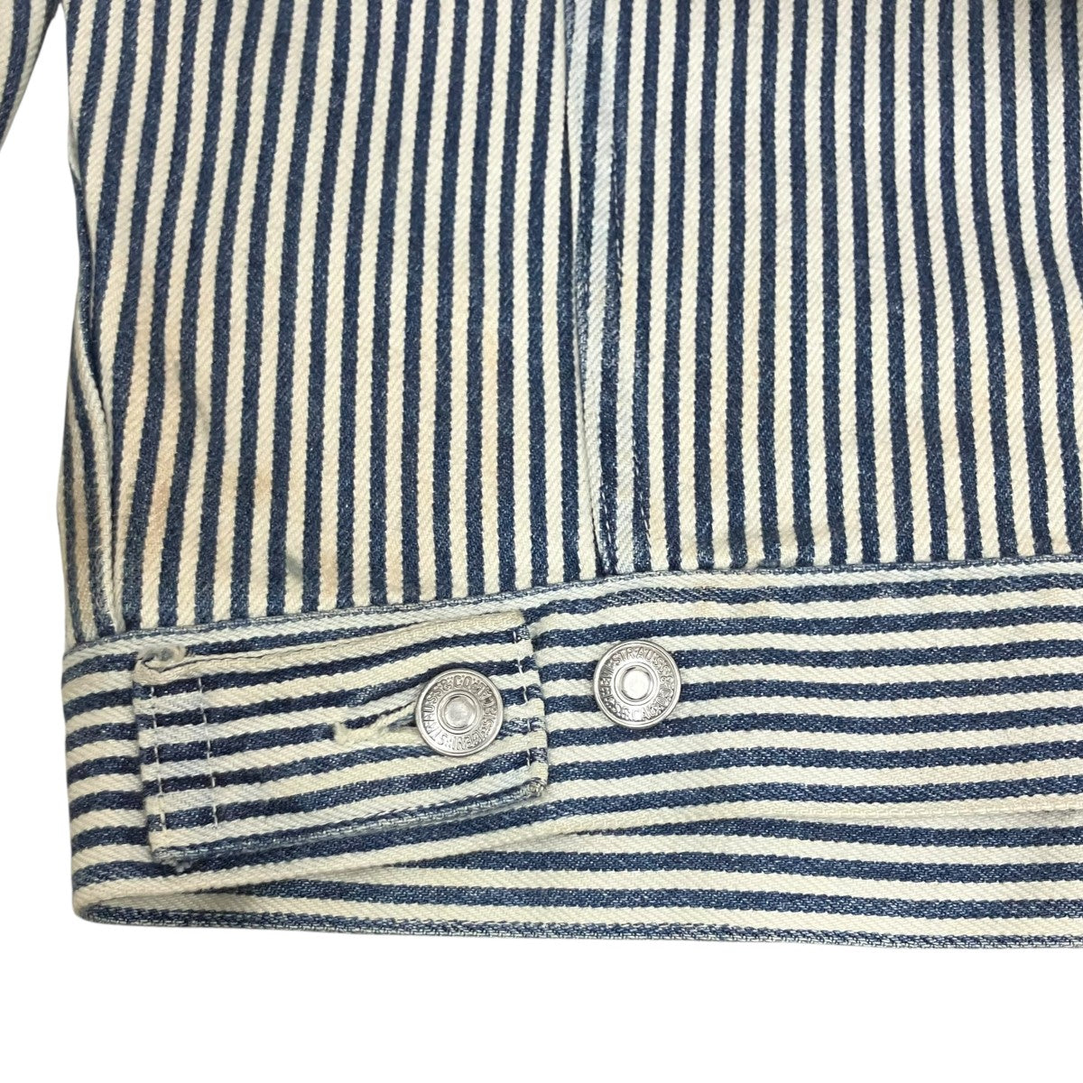 LEVI’S HICKORY STRIPE 557 XX TRUCKER DENIM JACKETデニムジャケットPO-4515039796 古着・中古-5枚目のアイテム画像
