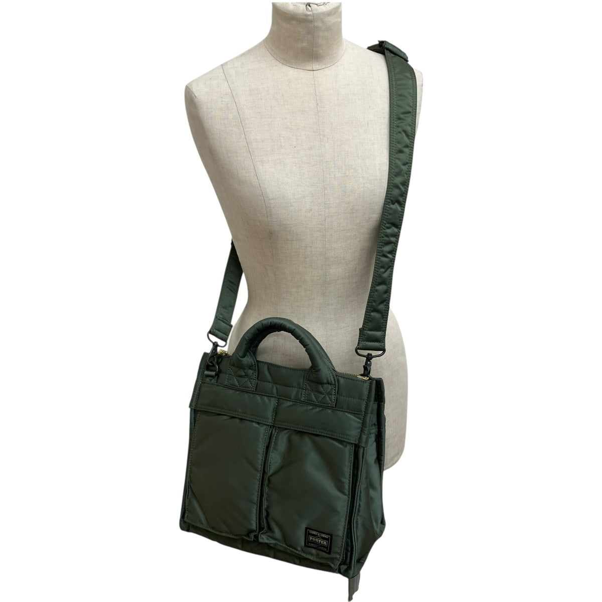 PORTER SQUARE TOTE BAGショルダーバッグ 古着・中古-7枚目のアイテム画像