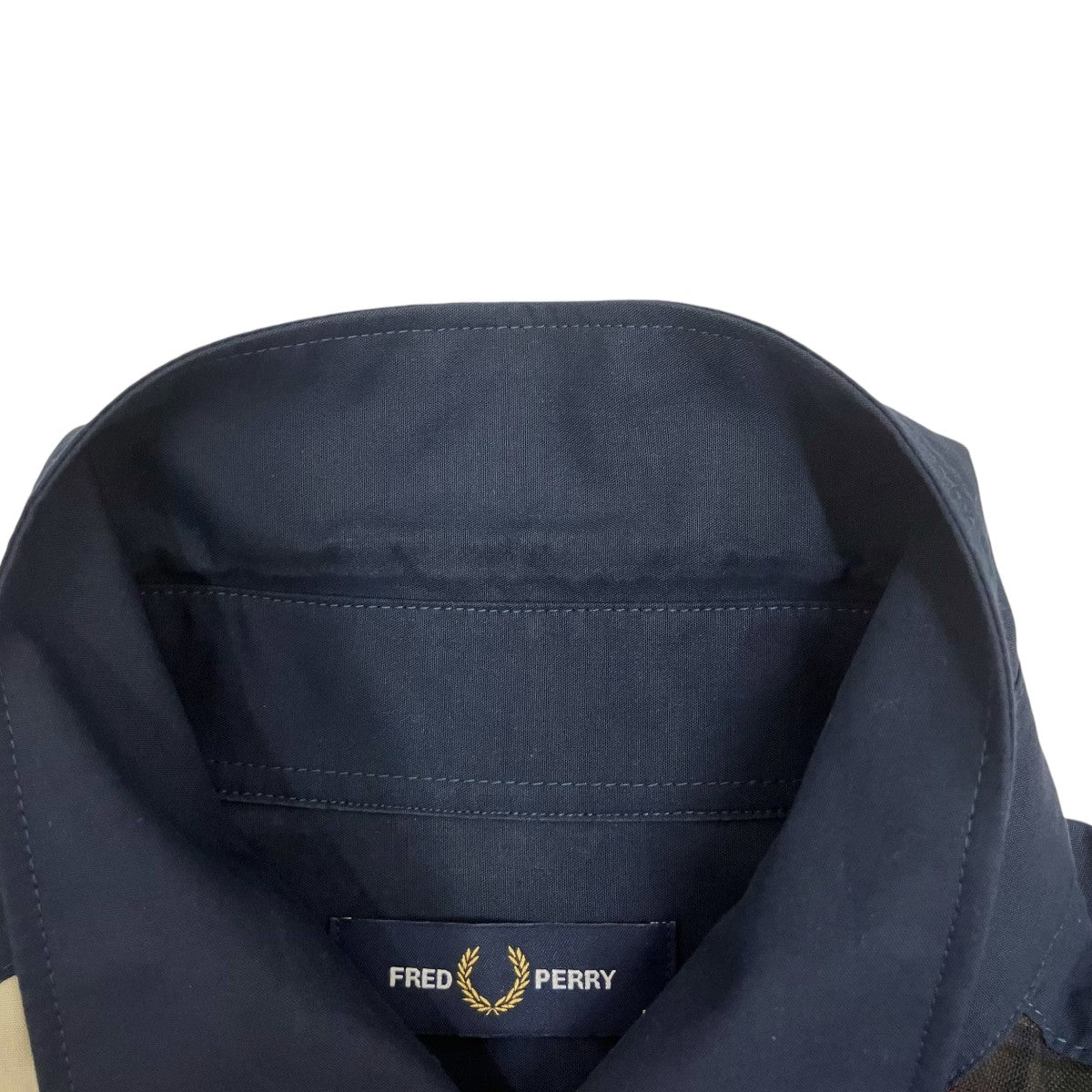 FRED PERRY Panelled Shirt長袖シャツM4684 古着・中古-6枚目のアイテム画像