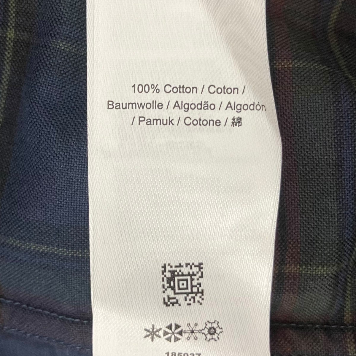 FRED PERRY Panelled Shirt長袖シャツM4684 古着・中古-8枚目のアイテム画像