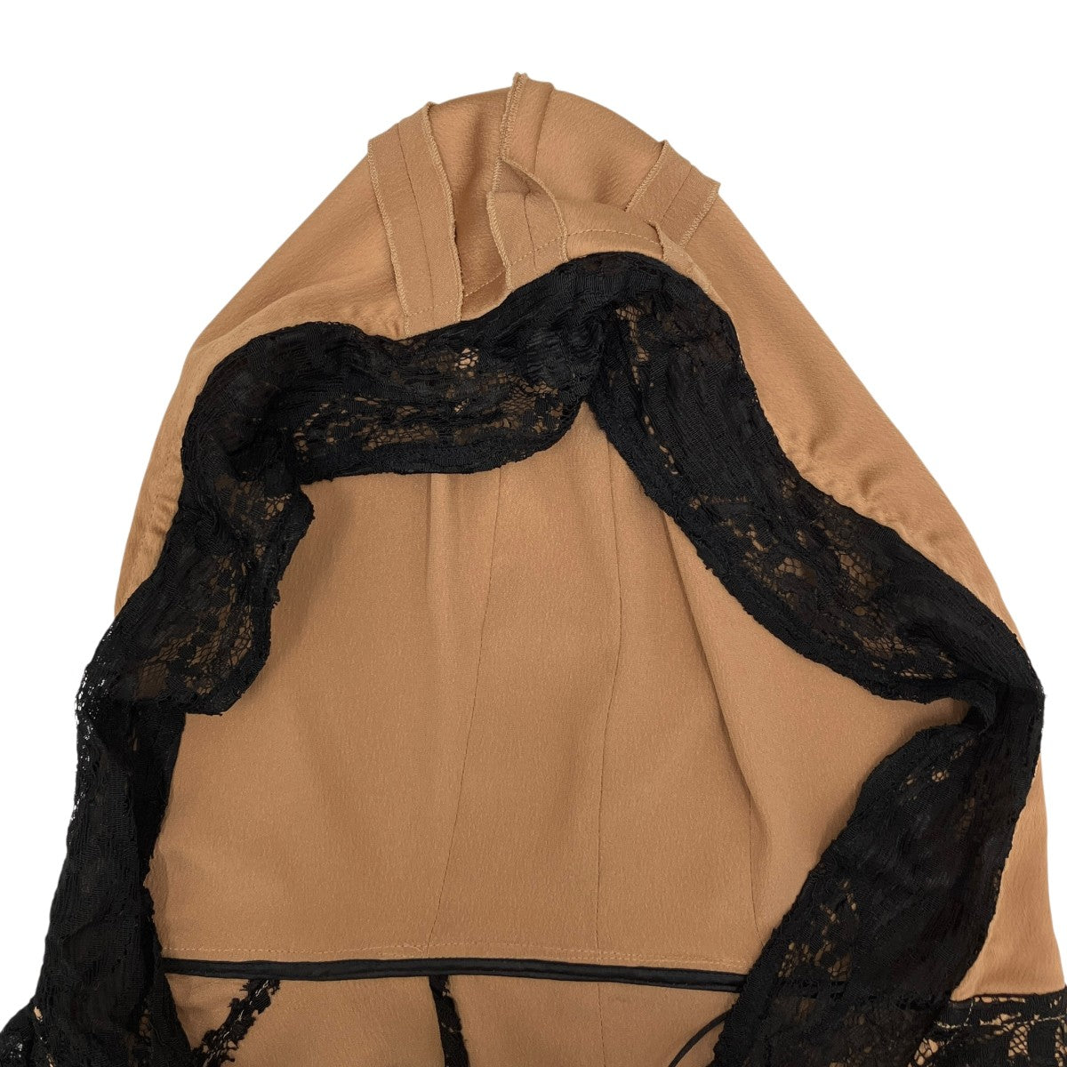 FUMIE=TANAKA FT satin lace hoodieパーカーF24A-23 古着・中古-8枚目のアイテム画像