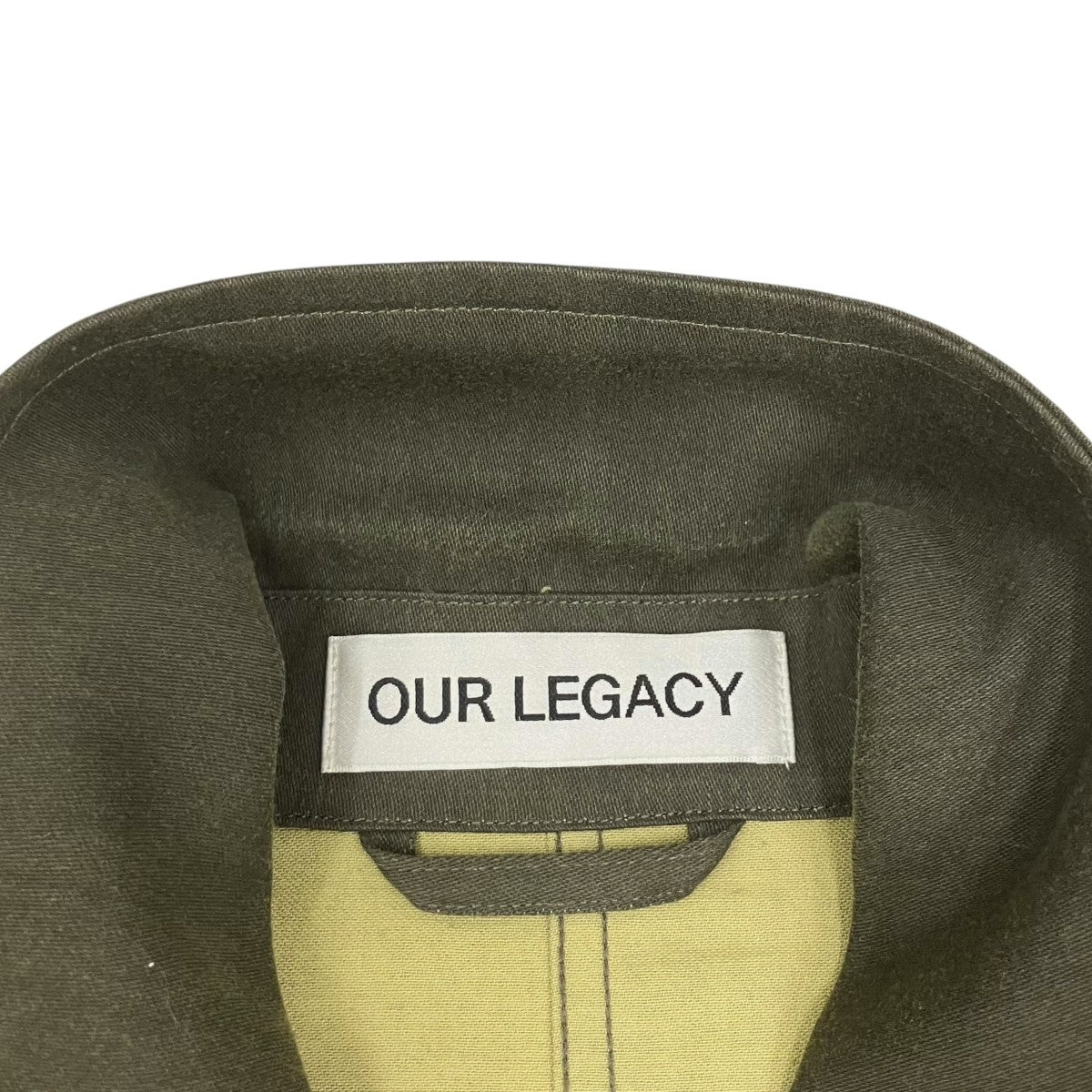 OUR LEGACY UNITY JACKET Antique Mudd Coated SateenジャケットM2261UAM 古着・中古-6枚目のアイテム画像