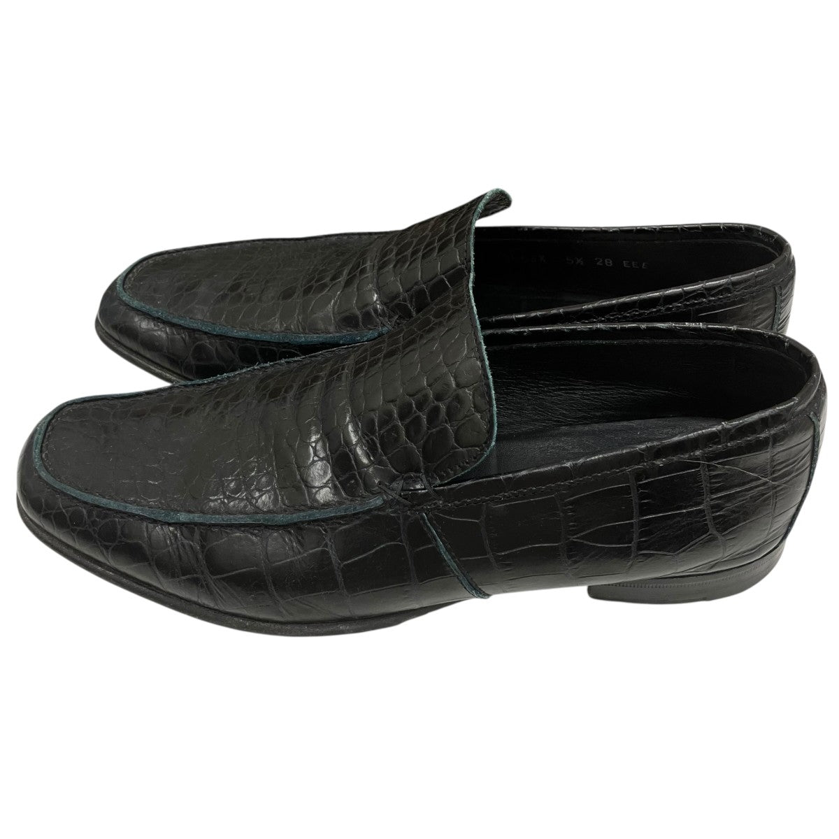 Ermenegildo Zegna クロコダイル型押しローファー A0563X 古着・中古-3枚目のアイテム画像