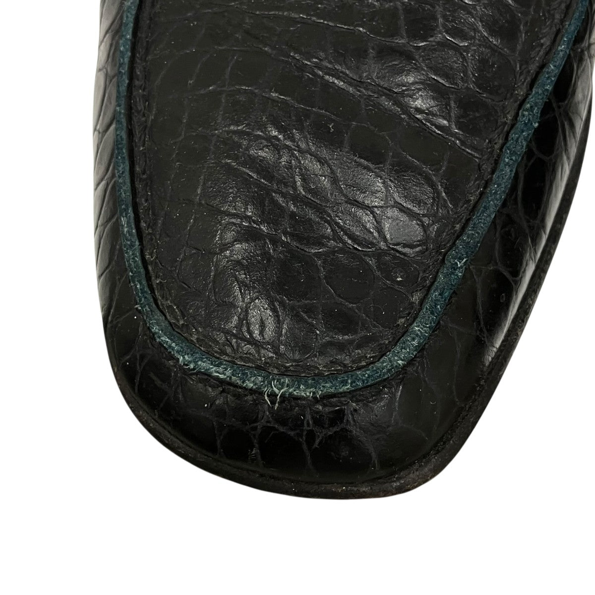 Ermenegildo Zegna クロコダイル型押しローファー A0563X 古着・中古-7枚目のアイテム画像