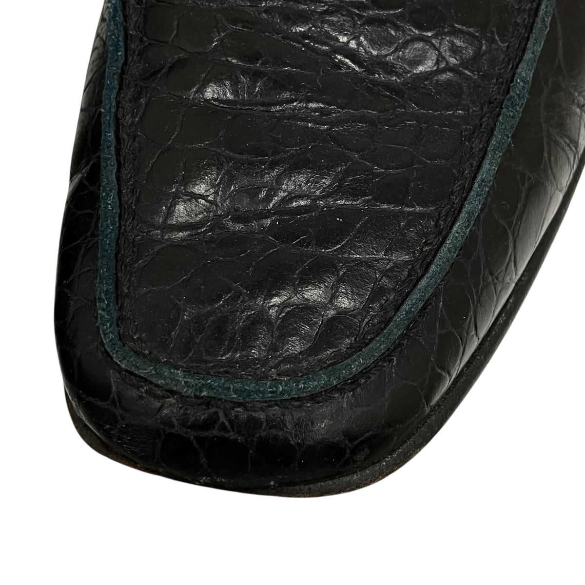 Ermenegildo Zegna クロコダイル型押しローファー A0563X 古着・中古-8枚目のアイテム画像