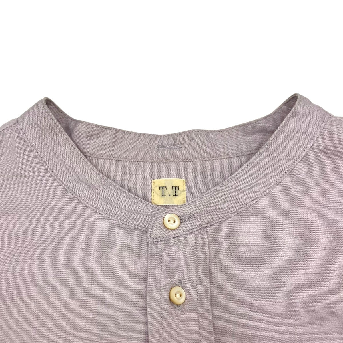 LOT 104ノーカラーシャツ