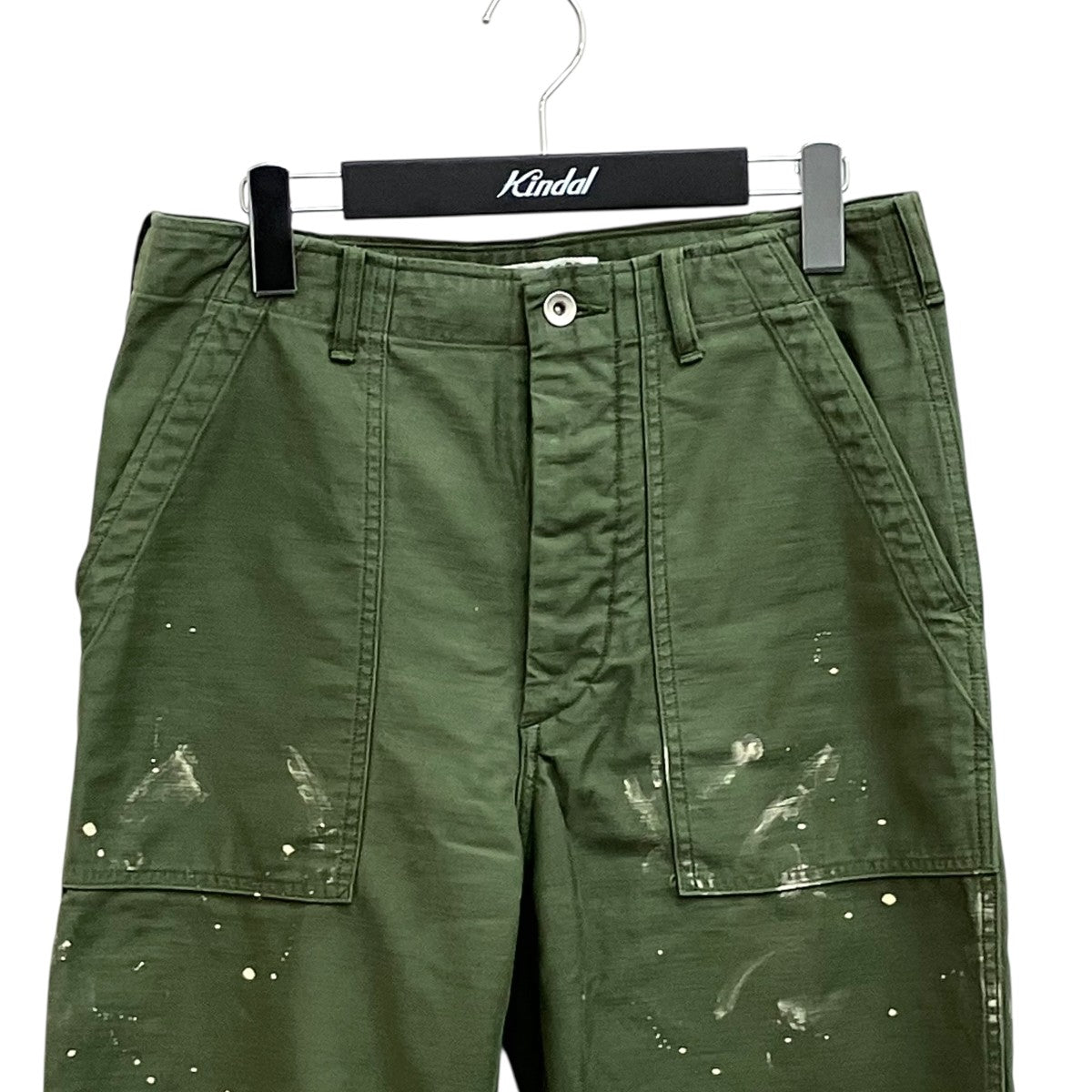 AURALEE WASHED BAGGY SATIN BLEACHED BAKER PANTSパンツA25AP01BP 古着・中古-3枚目のアイテム画像