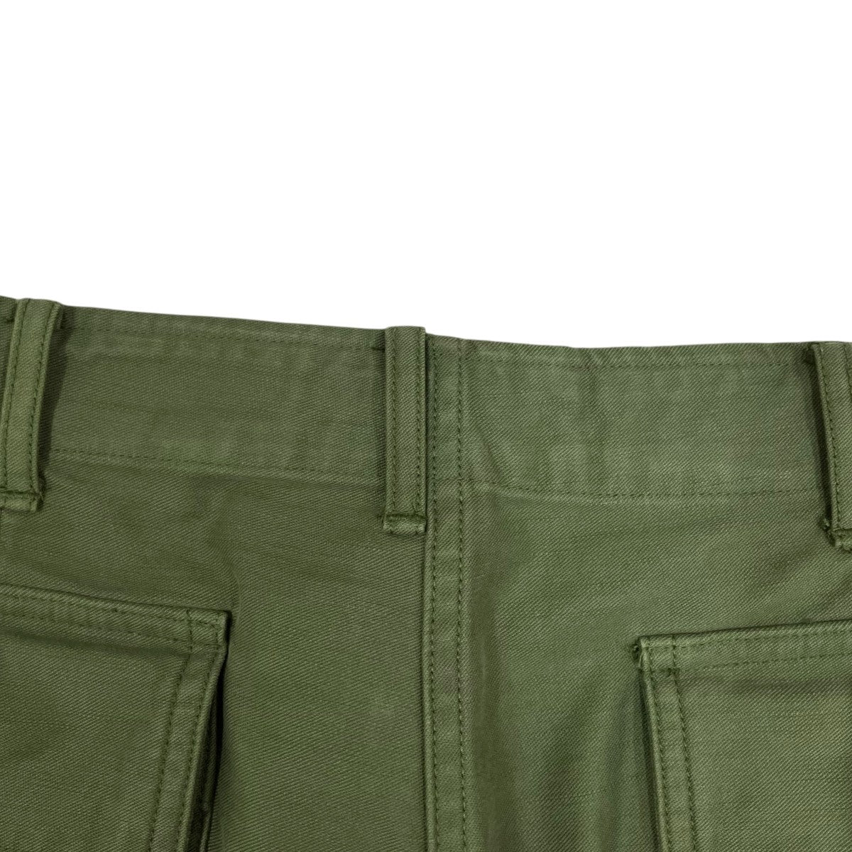 AURALEE WASHED BAGGY SATIN BLEACHED BAKER PANTSパンツA25AP01BP 古着・中古-6枚目のアイテム画像