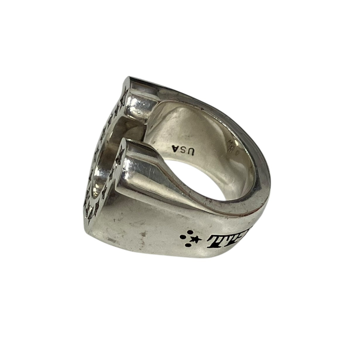 TENDERLOIN T-H．S RING SILVER STONEホースシューリング ダイヤ 古着・中古-3枚目のアイテム画像