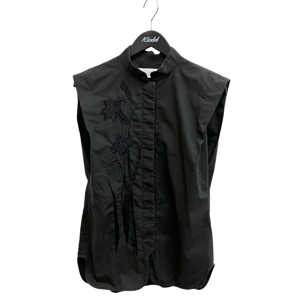 mame kurogouchi Botanical Embroidery Sleeveless ShirtノースリーブシャツMM21SS-SH012 古着・中古-1枚目のアイテム画像