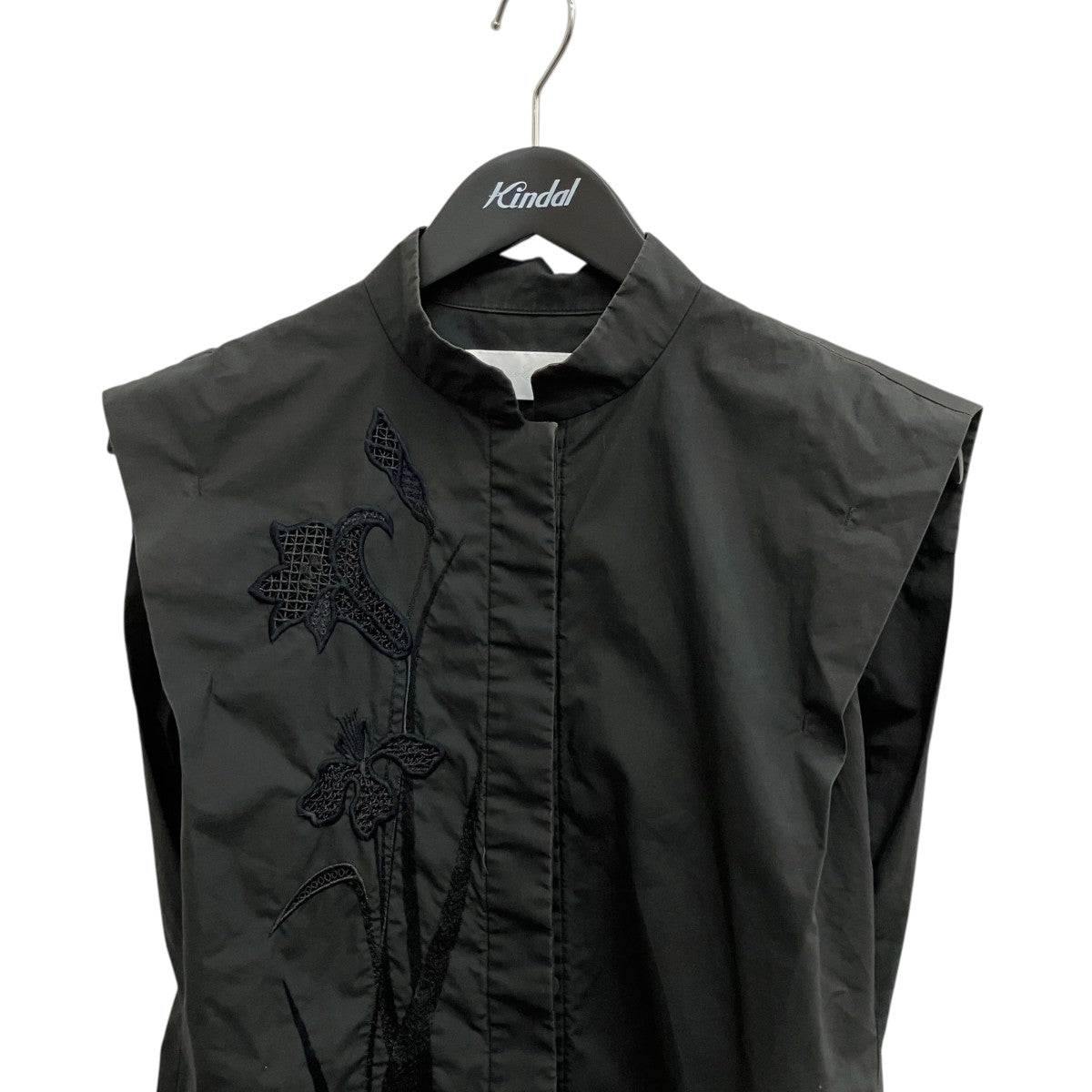 mame kurogouchi Botanical Embroidery Sleeveless ShirtノースリーブシャツMM21SS-SH012 古着・中古-3枚目のアイテム画像
