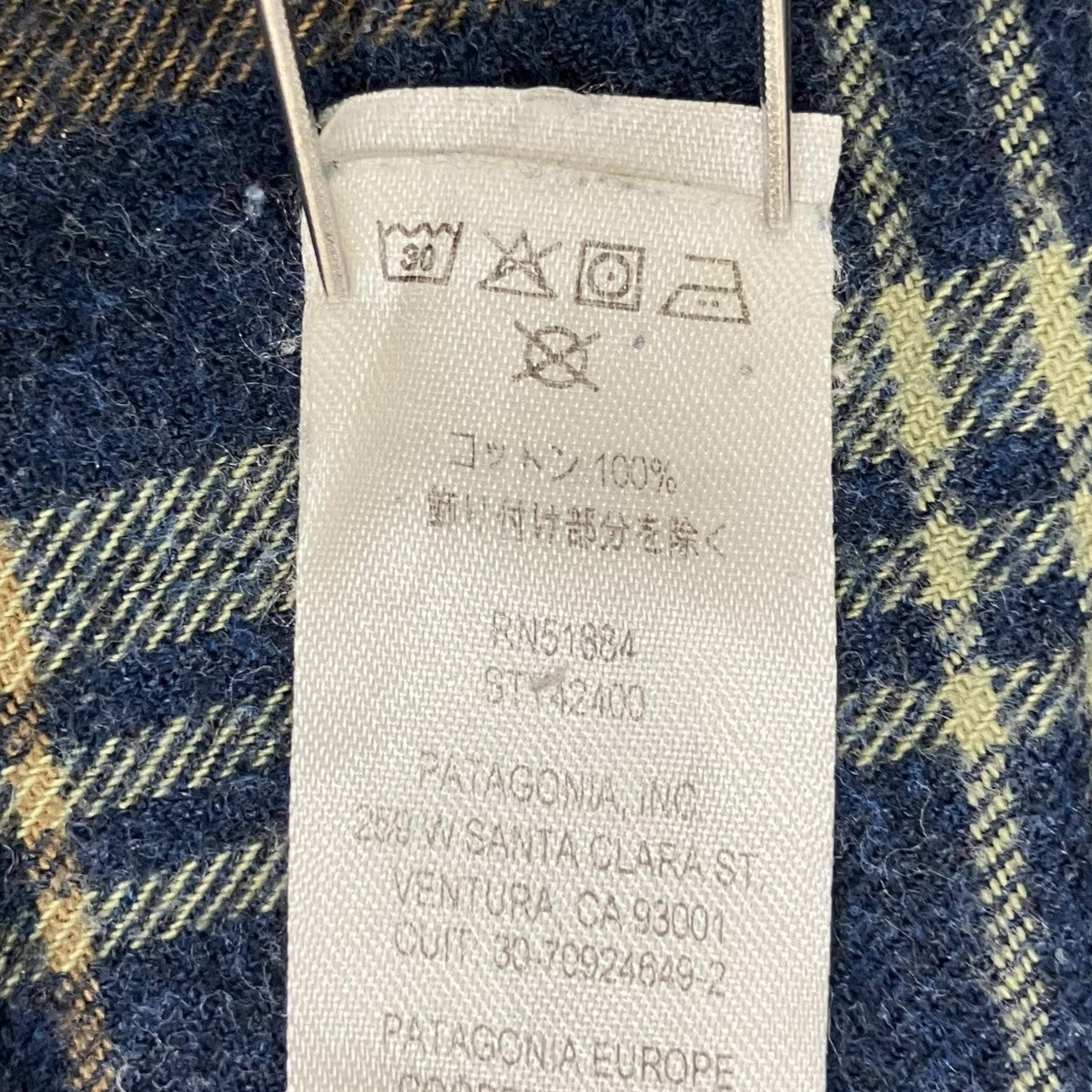 Patagonia チェック長袖シャツ42400 古着・中古-6枚目のアイテム画像