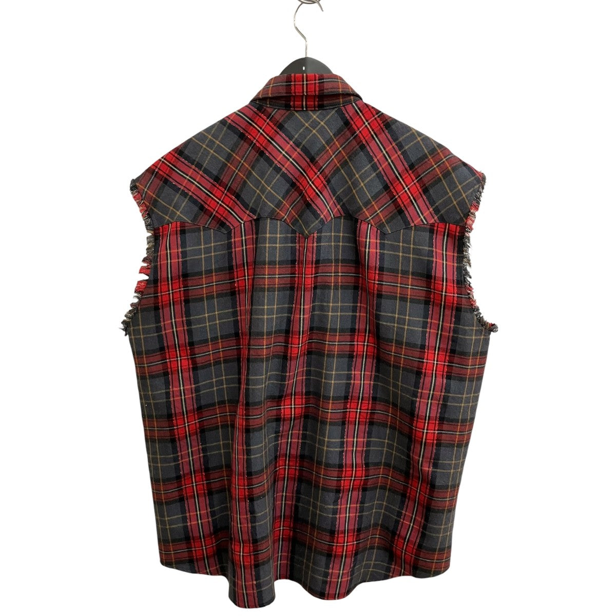 el conductor H SLEEVELESS CHECK FLANNEL COWBOY SHIRTチェックノースリーブシャツPD23SS01 古着・中古-2枚目のアイテム画像