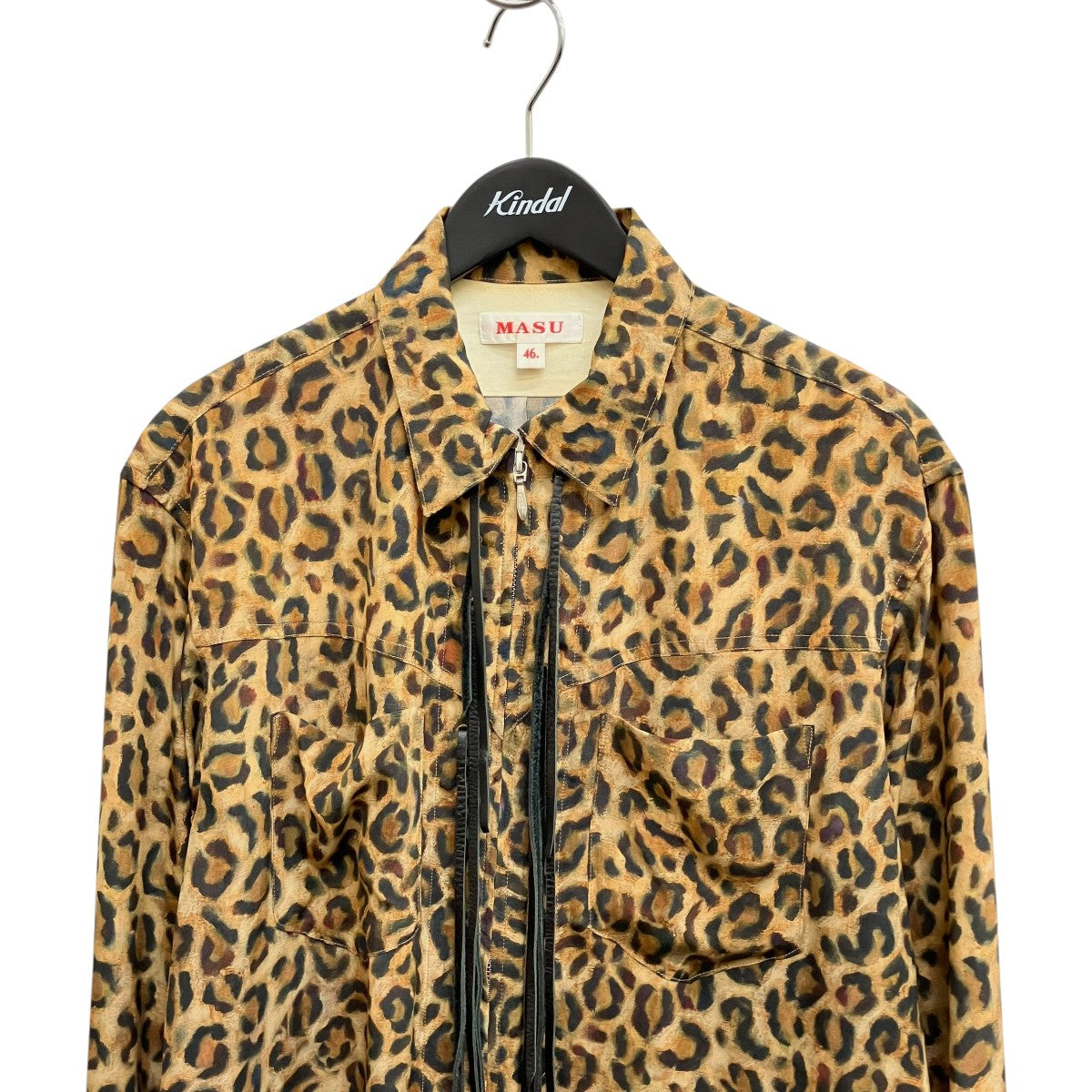MASU ZIP-UP LEOPARD SHIRTレオパード長袖シャツMVFW-SH0622 古着・中古-3枚目のアイテム画像