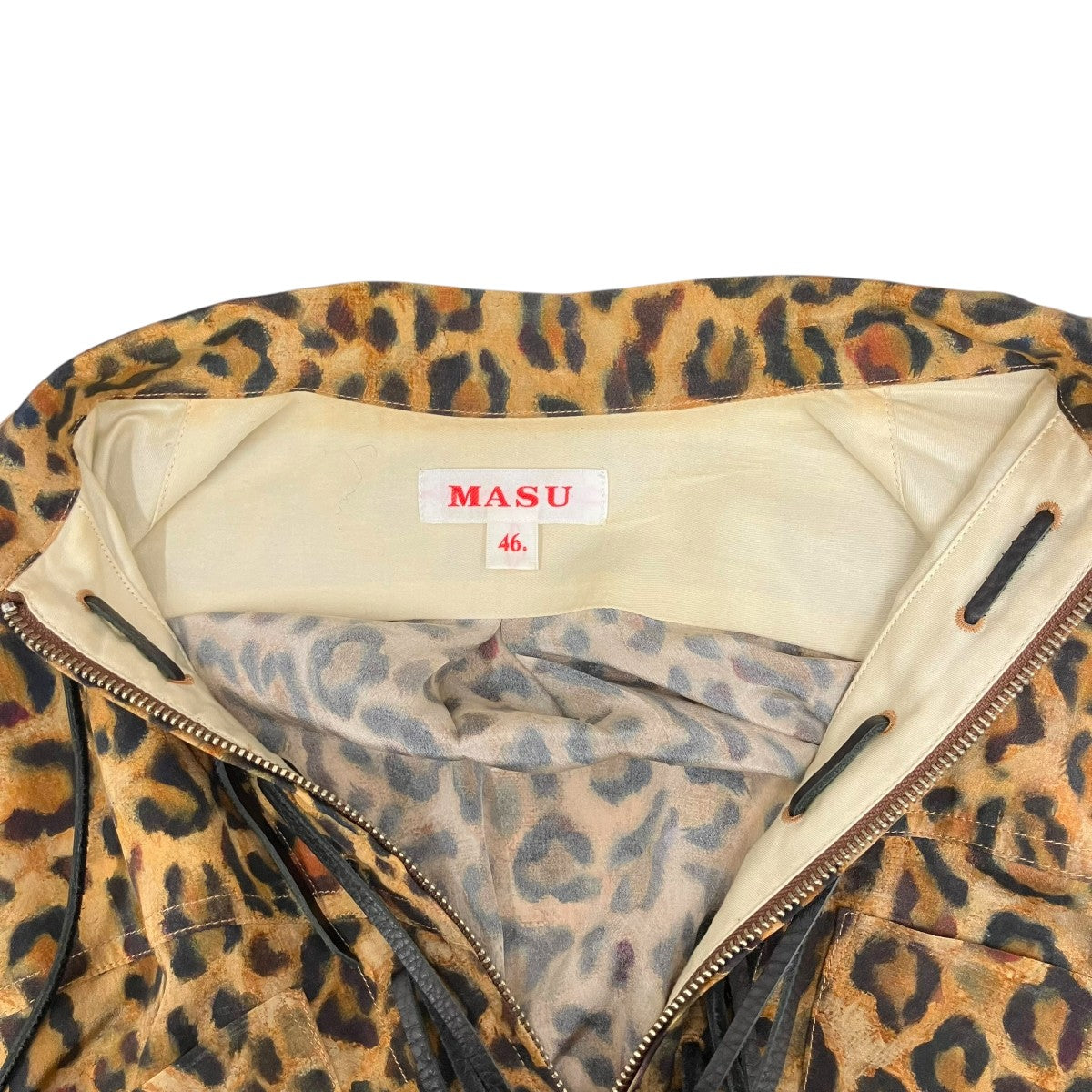 MASU ZIP-UP LEOPARD SHIRTレオパード長袖シャツMVFW-SH0622 古着・中古-5枚目のアイテム画像