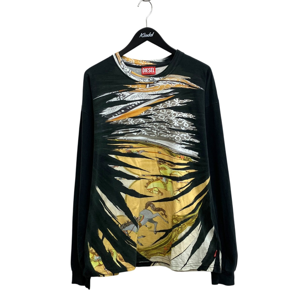 DIESEL T-BOXT-LS-R2長袖カットソー0PJBL 古着・中古-1枚目のアイテム画像