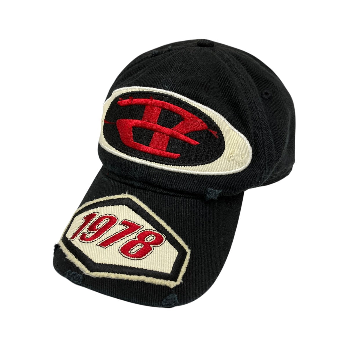 Baseball cap with embroidered patchesキャップ0QKAA