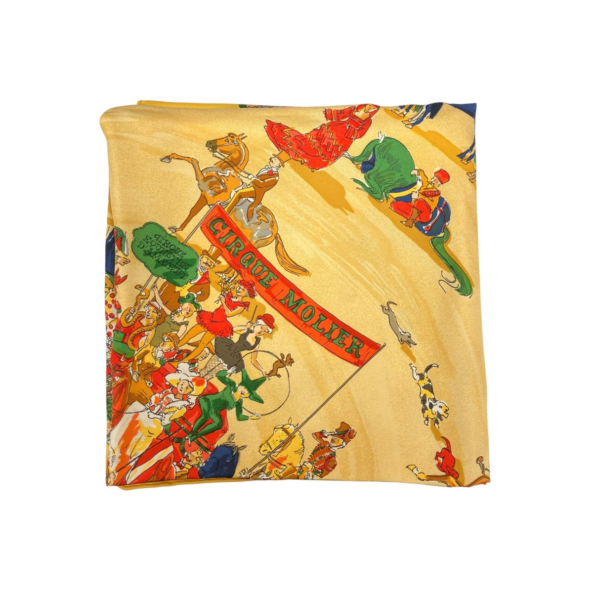 HERMES カレ90 CIRQUE MOLIERスカーフ 古着・中古-1枚目のアイテム画像