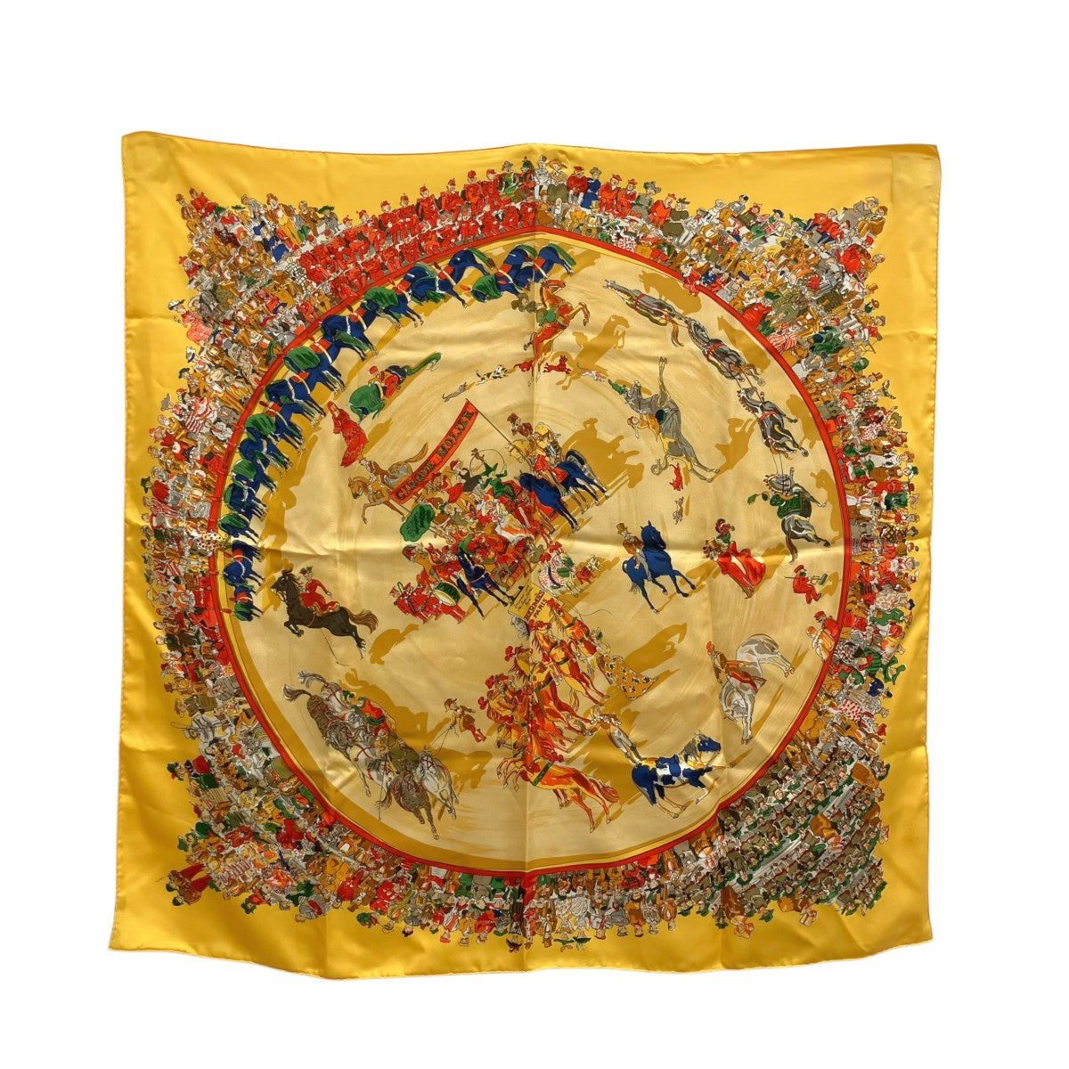 HERMES カレ90 CIRQUE MOLIERスカーフ 古着・中古-2枚目のアイテム画像