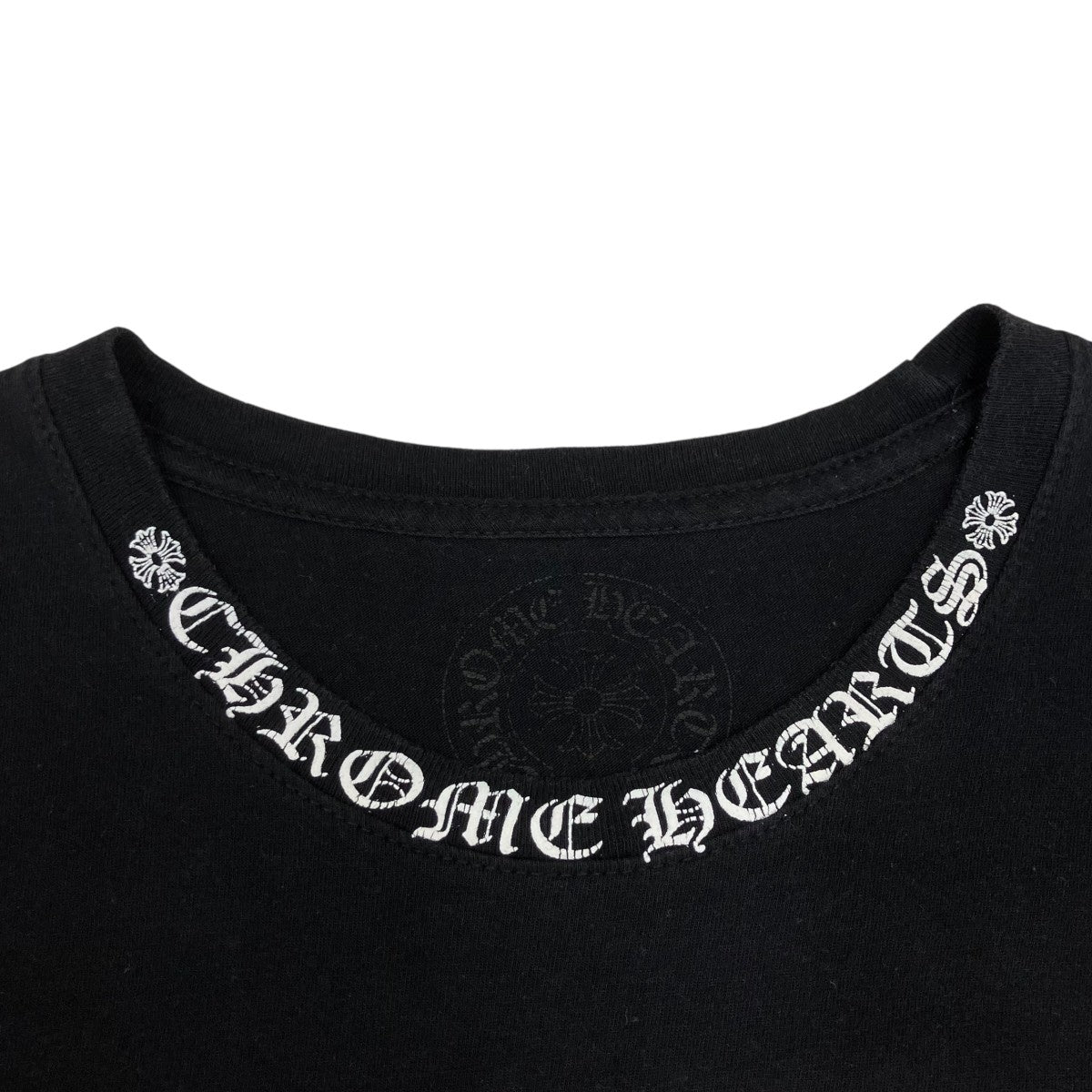 CHROME HEARTS Neck Logo S S Tee半袖カットソー2212-304-0010 古着・中古-5枚目のアイテム画像