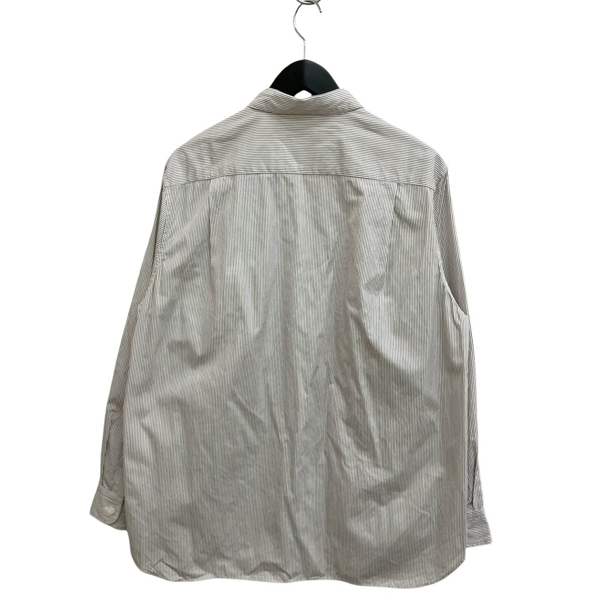 UNIVERSAL PRODUCTS． CANCLINI FRENCH FRONT L S SHIRTSストライプ長袖シャツ253-60301 古着・中古-2枚目のアイテム画像