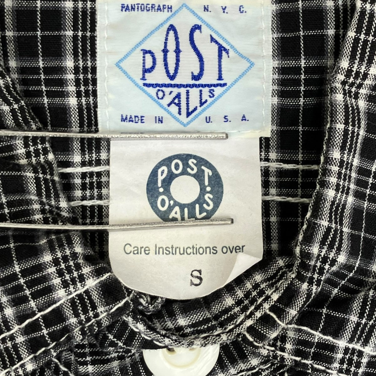 POST O’ALLS チェック長袖シャツ 古着・中古-6枚目のアイテム画像
