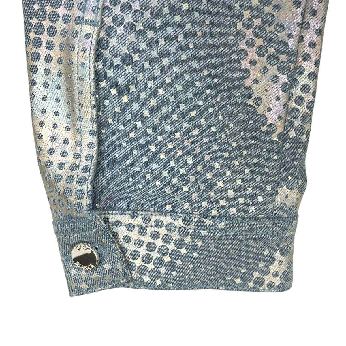 CASABLANCA Pearlescent Monogram Denim JacketデニムジャケットM-SS26-JK-470-01 古着・中古-6枚目のアイテム画像