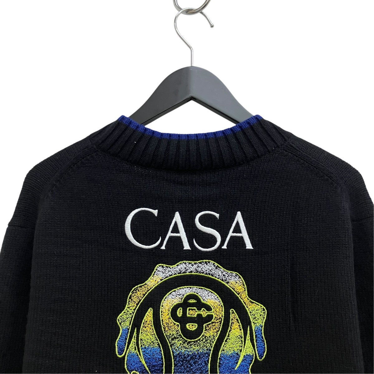 CASABLANCA Flaming Tennis Ball Cardigan ／U-M-SP26-KW-1201-01 古着・中古-4枚目のアイテム画像