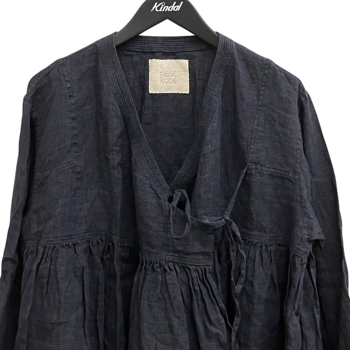 nest Robe リネン カシュクール ブラウス nest Robe(ネストローブ) リネンカシュクールブラウス 01232-6003