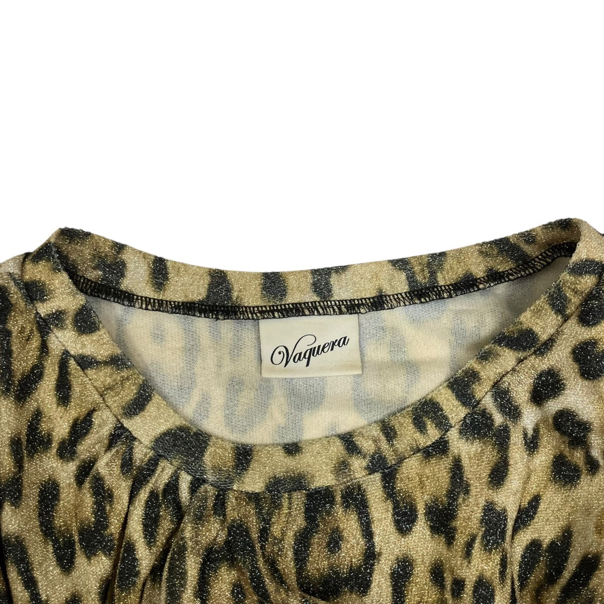 Vaquera LEOPARD TITTY TWISTER TOP KNIT長袖カットソーVAQ08T104 古着・中古-5枚目のアイテム画像