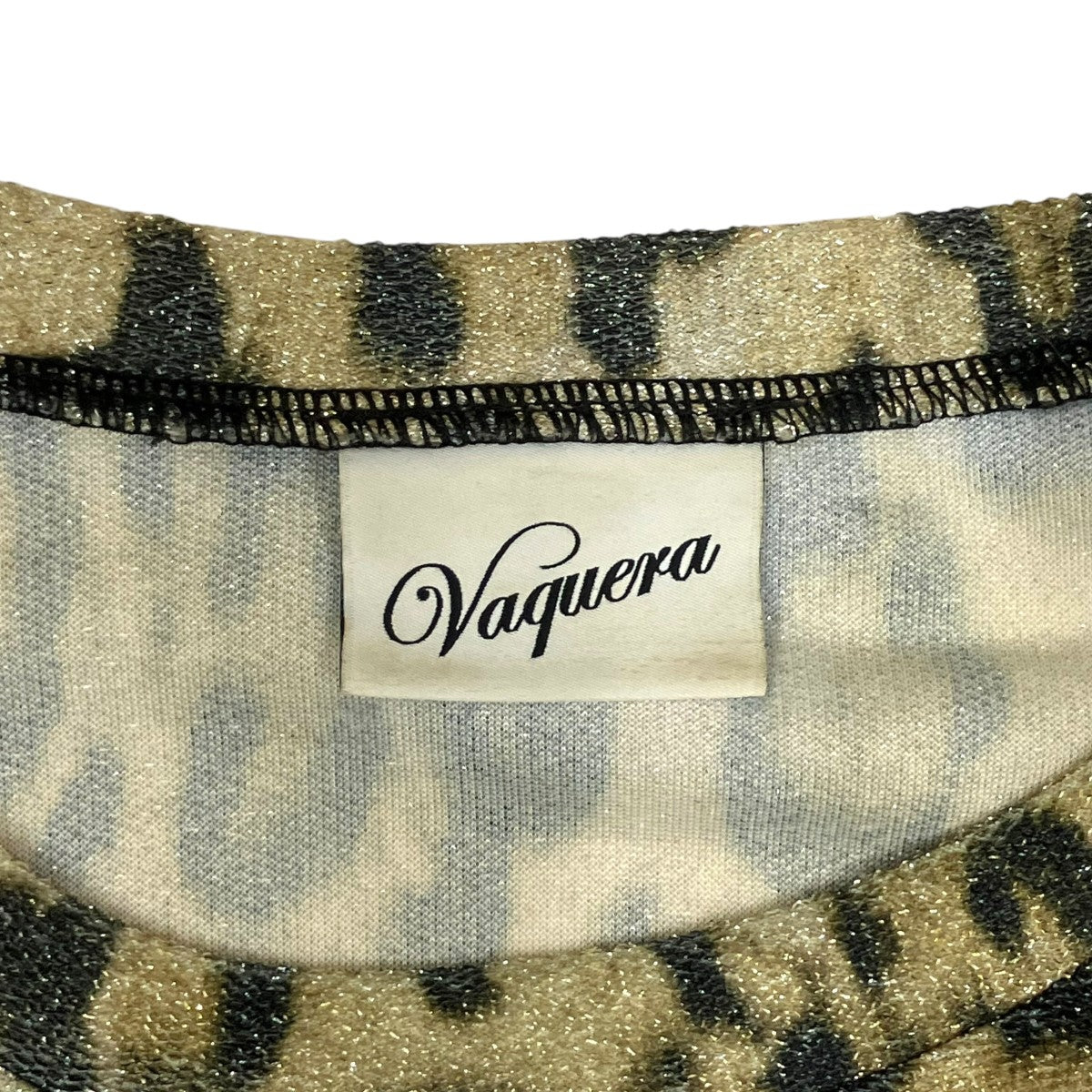 Vaquera LEOPARD TITTY TWISTER TOP KNIT長袖カットソーVAQ08T104 古着・中古-6枚目のアイテム画像