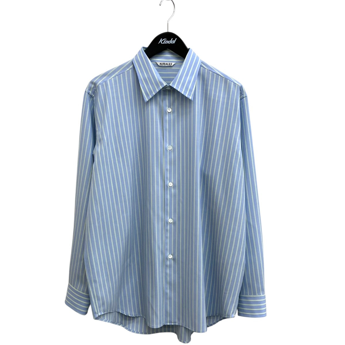 AURALEE SUPER FINE WOOL STRIPE SHIRTストライプシャツA26SS01WW 古着・中古-1枚目のアイテム画像