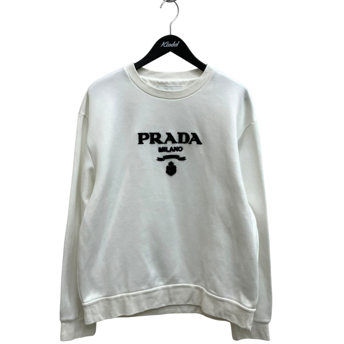 PRADA フロッキーロゴスウェット UJL207 古着・中古-1枚目のアイテム画像