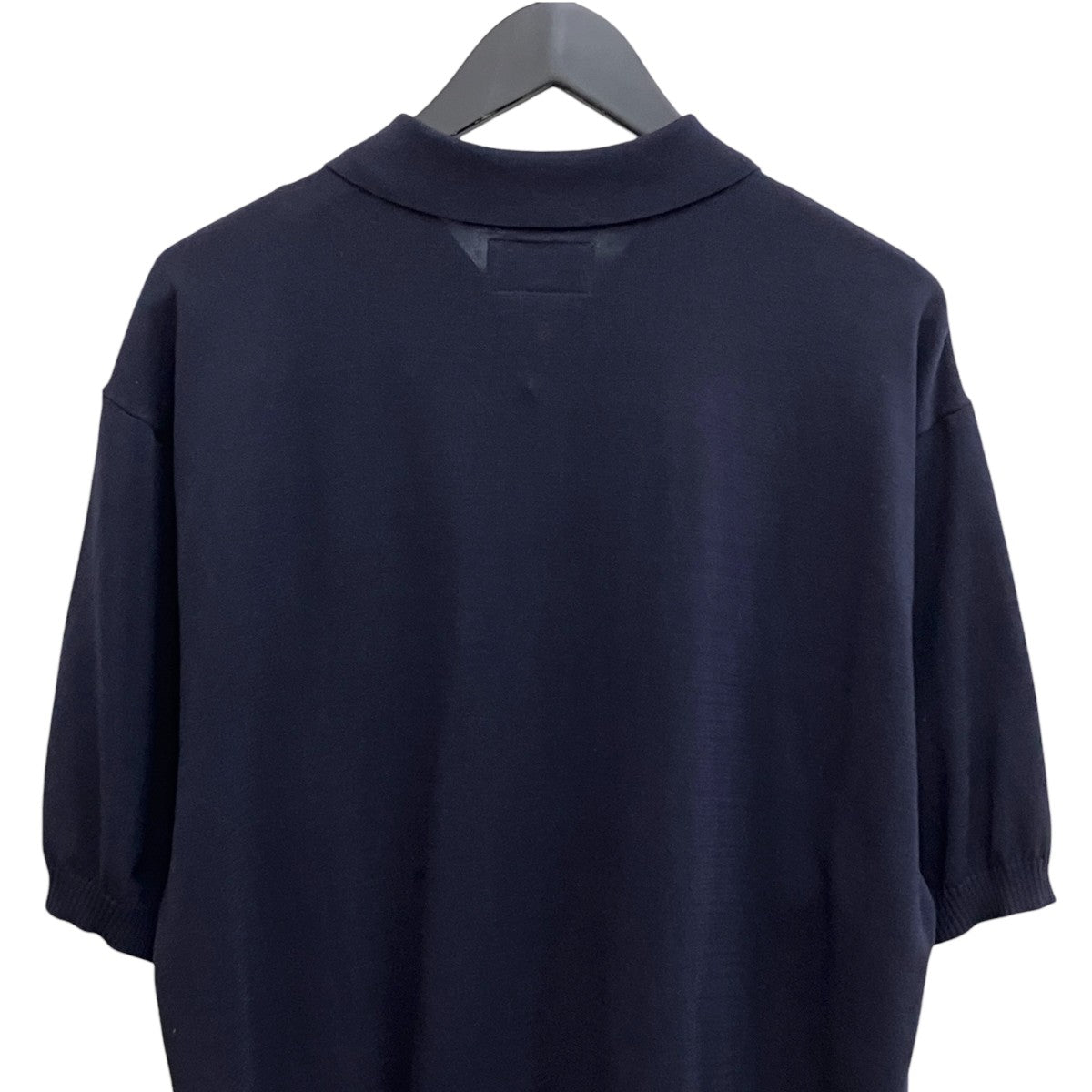 BEAMS Half Zip Panel Polo Ombre Plaidポロシャツ38-02-0075-156 古着・中古-4枚目のアイテム画像