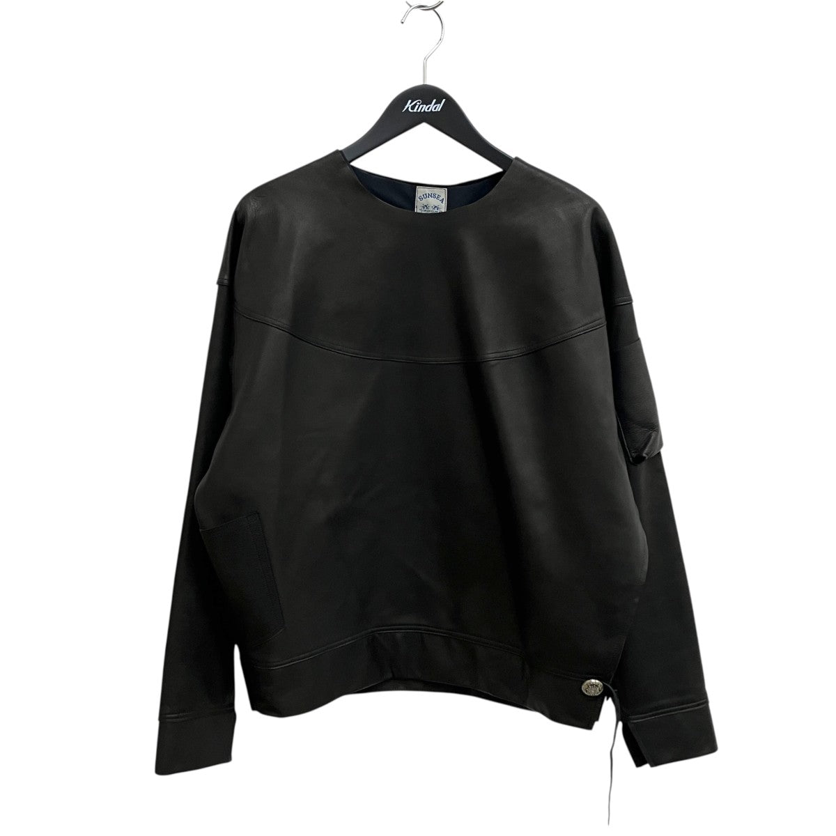 SUNSEA(サンシー) LEATHER SWEATSHIRTレザースウェット22A25 22A25