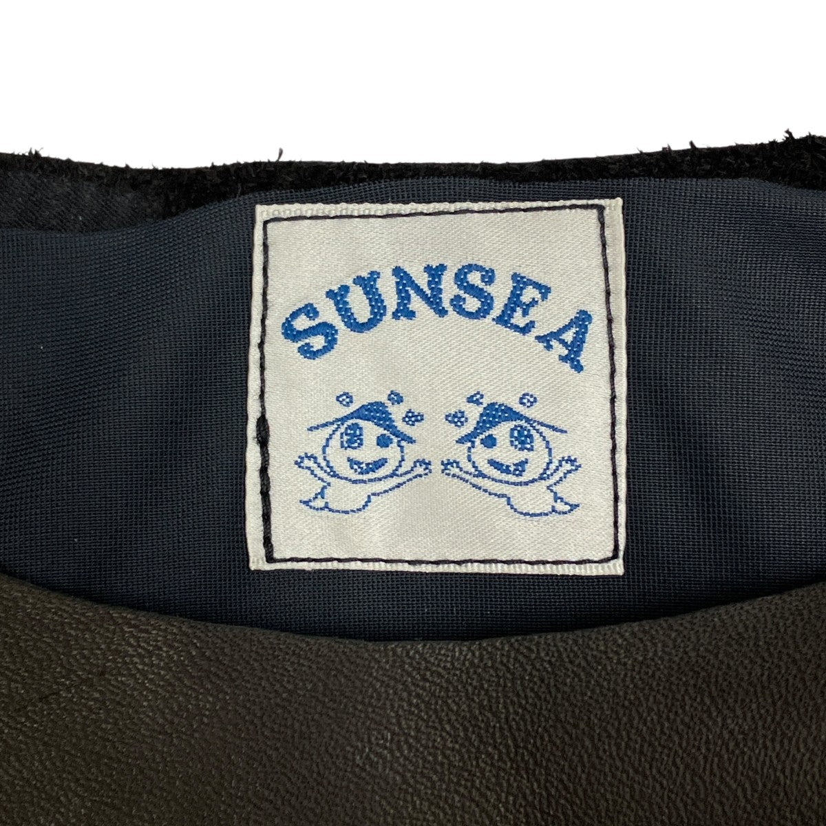 SUNSEA(サンシー) LEATHER SWEATSHIRTレザースウェット22A25 22A25