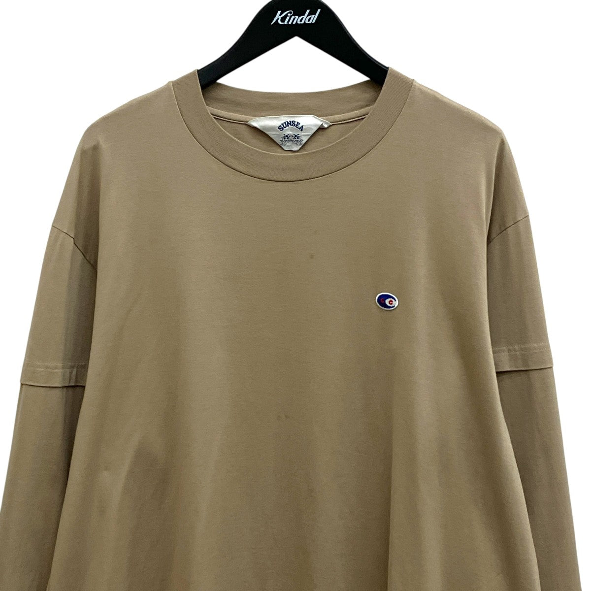 SUNSEA(サンシー) 長袖Tシャツ22S08 22S08 ベージュ サイズ 3｜【公式