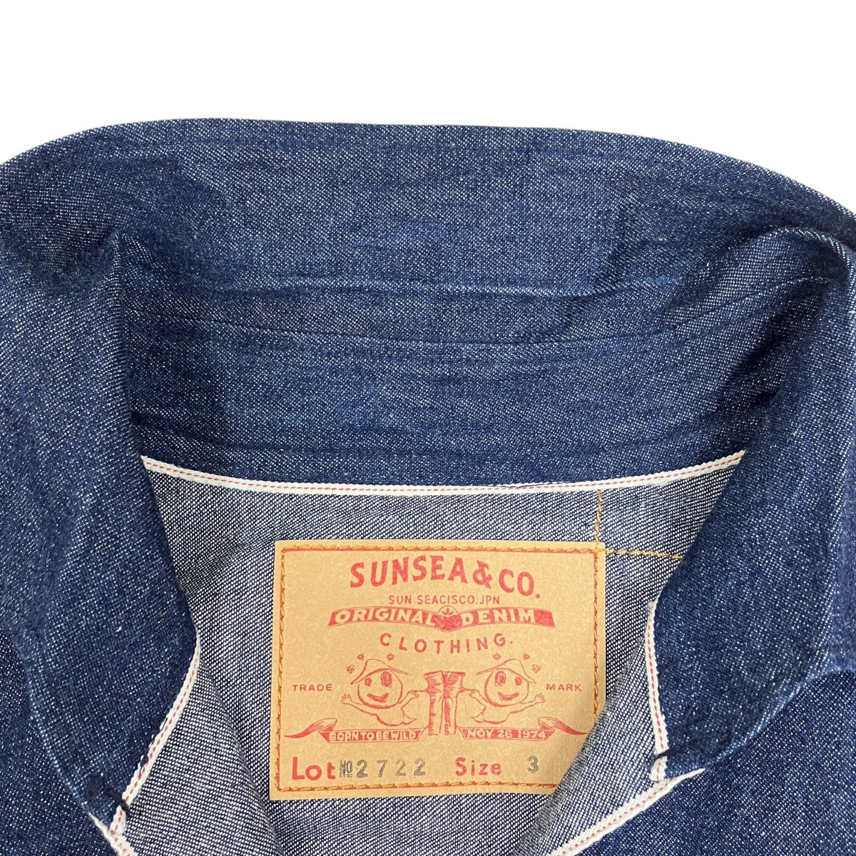 SUNSEA COLLECTION DENIM SHIRTデニムシャツ2722 古着・中古-5枚目のアイテム画像