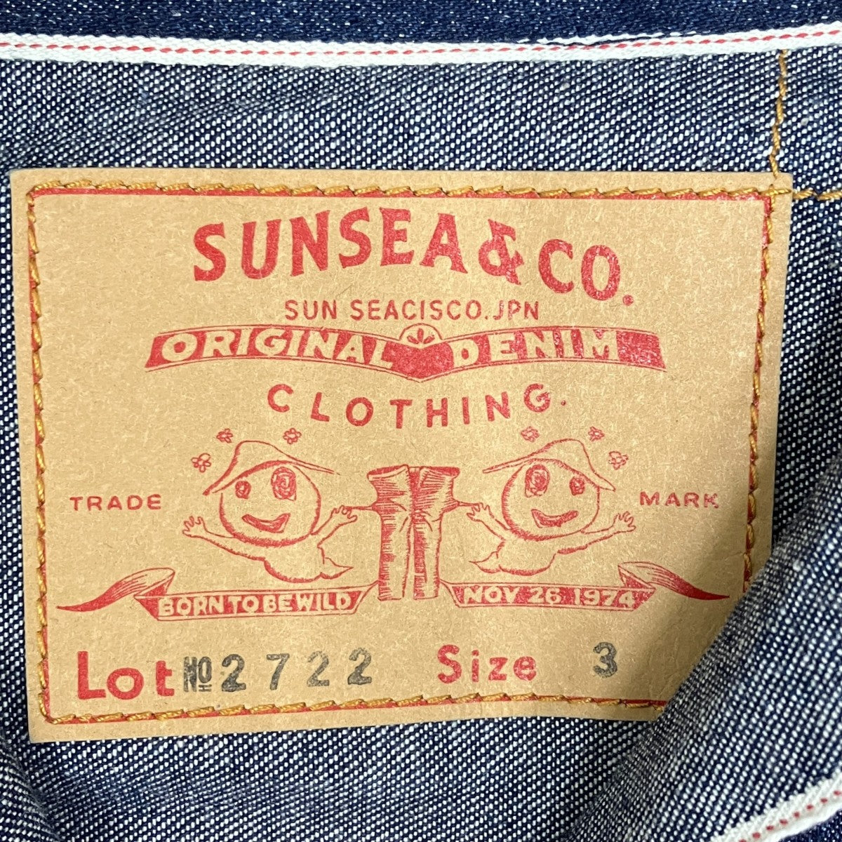 SUNSEA COLLECTION DENIM SHIRTデニムシャツ2722 古着・中古-6枚目のアイテム画像
