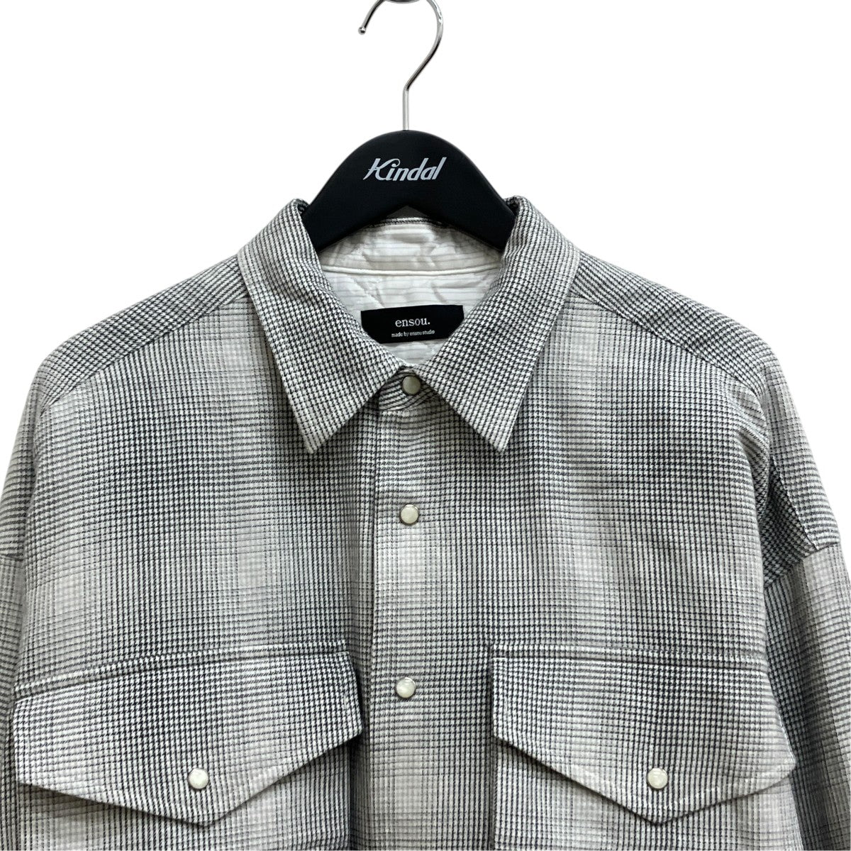 ensou Padded shirt SMOKE CHECK中綿ジャケット 古着・中古-3枚目のアイテム画像
