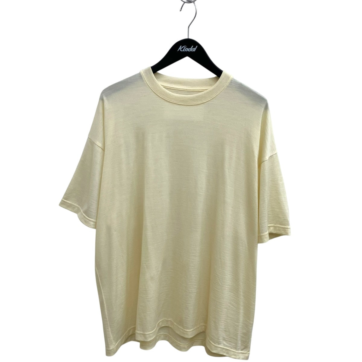 NONNOTTE スーパー120 ウォッシャブル ウール ジャージー ニュースタンダード半袖TシャツN-25A-039 古着・中古-1枚目のアイテム画像