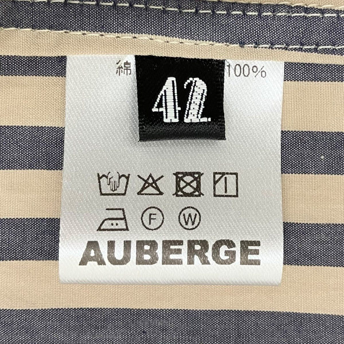 AUBERGE PHILIPPE STストライプ長袖シャツ 古着・中古-5枚目のアイテム画像