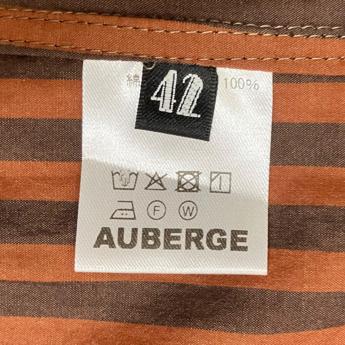 AUBERGE PHILIPPE STストライプ長袖シャツ 古着・中古-5枚目のアイテム画像