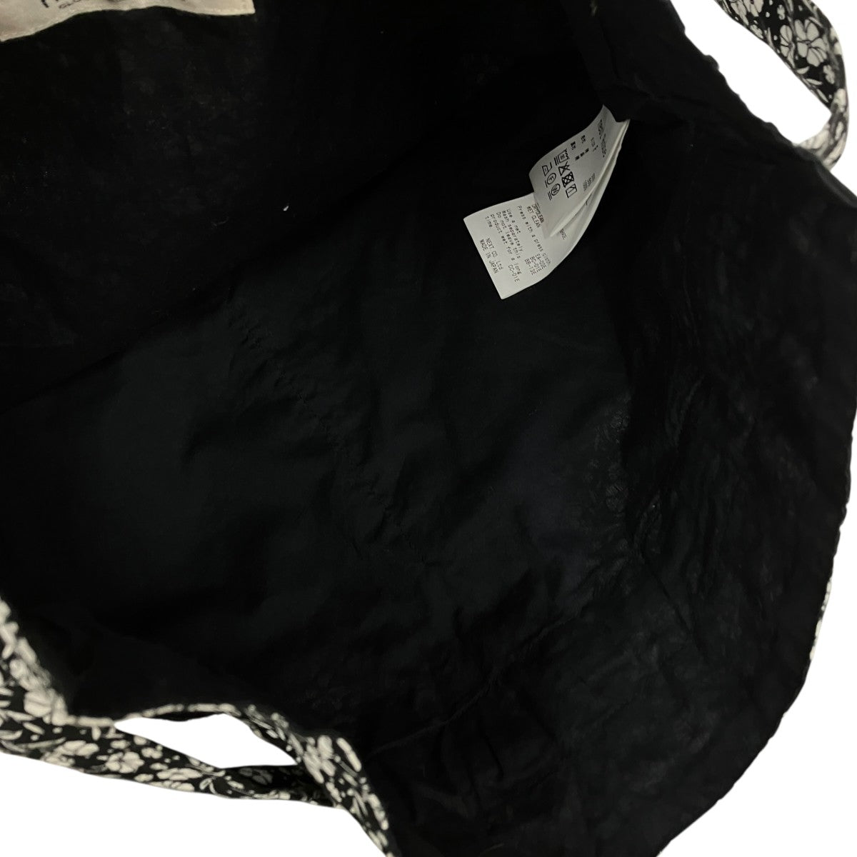 flower pattern エプロン巾着ショルダーバッグ01261-1152