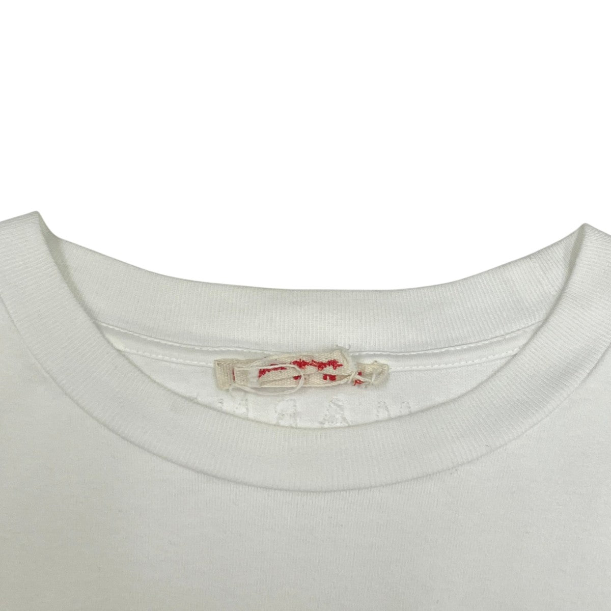 WHITE ORGANIC COTTON OVERSIZED T-SHIRT長袖カットソーHUMU0325X0
