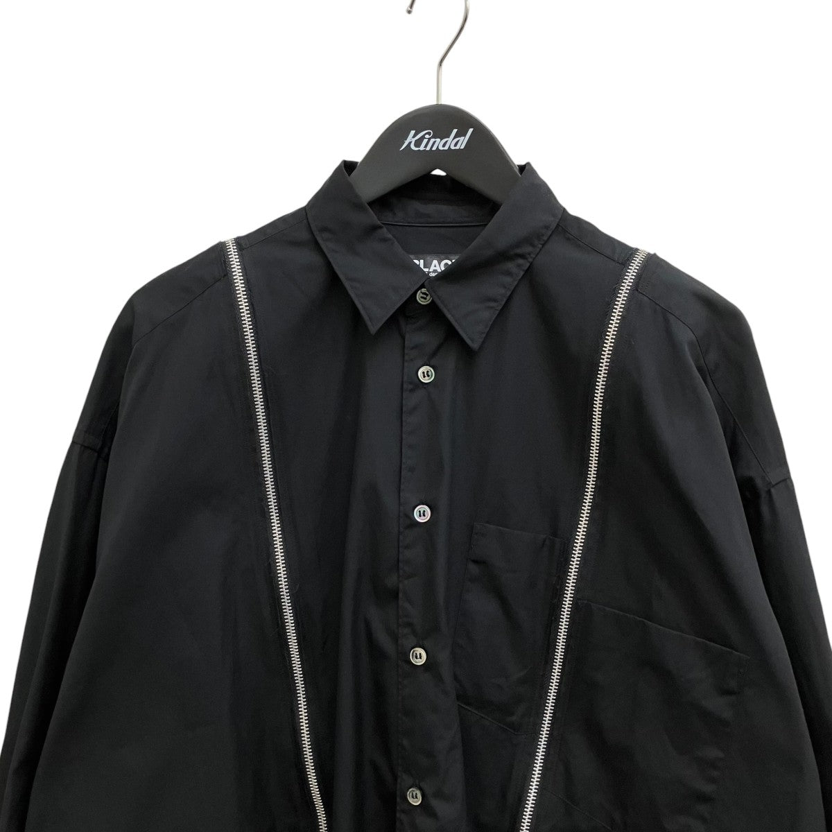 BLACK COMME des GARCONS 長袖シャツ 1B-B004 M BLACK COMME des GARCONS(ブラックコムデギャルソン) Zip-Off Panel