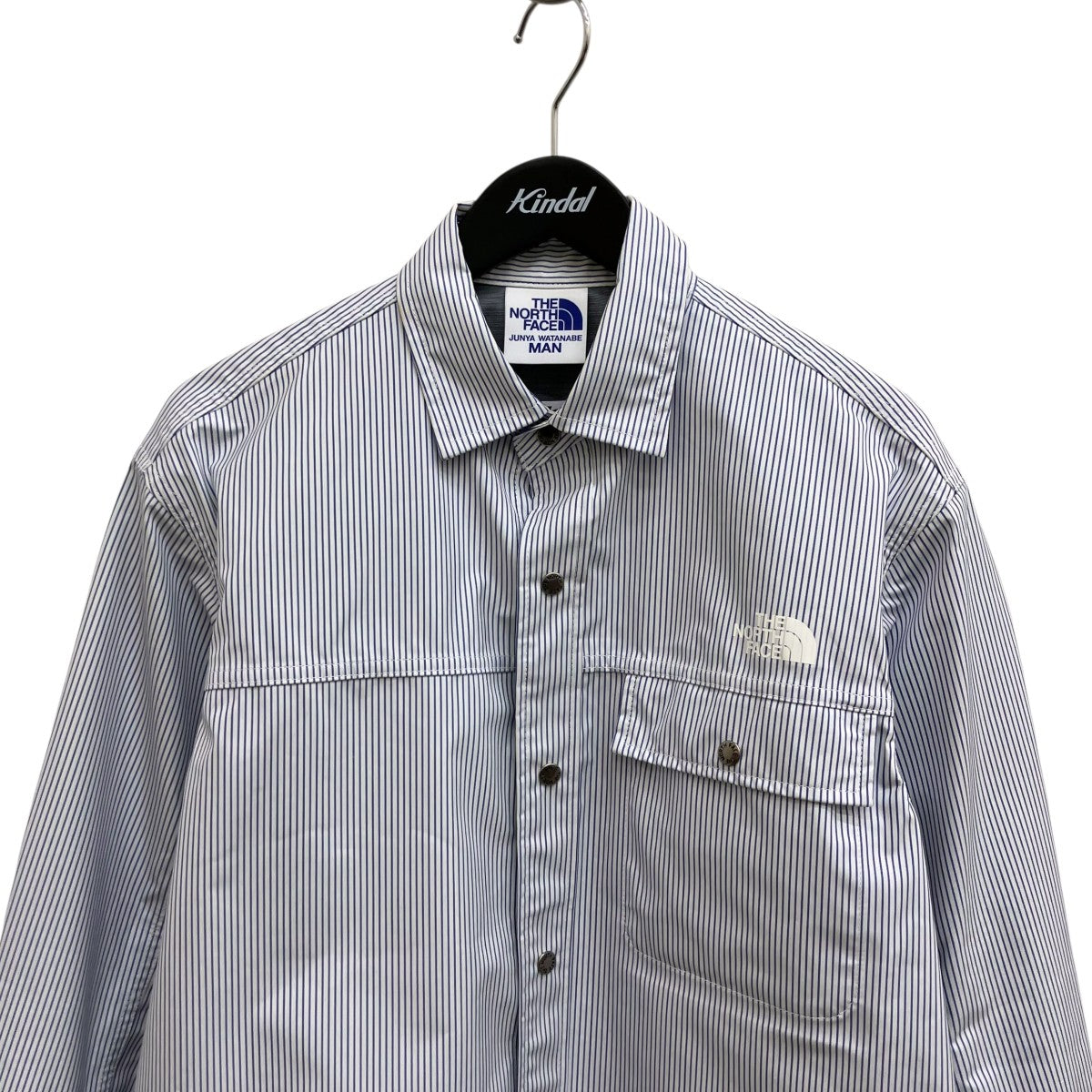 THE NORTH FACE×JUNYA WATANABE MAN ストライプ長袖シャツWI-B906-100 古着・中古-3枚目のアイテム画像